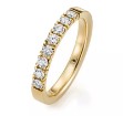 Diamantring Flerstens  0,40 ct TW-Si i 14kt gull - 29763