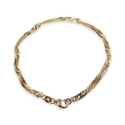 Armbånd i gult gull 14kt, 18 cm - 18GU2918 Armbånd i gult gull 14kt, 18 cm - 18GU2918