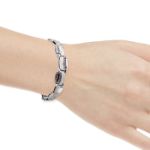 Armbånd i hvitt gull, 19 cm, bredde 7,4 mm - 181507419