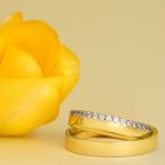 Gifteringer i gult gull 14 kt, 4 mm. TRUST - 4806623