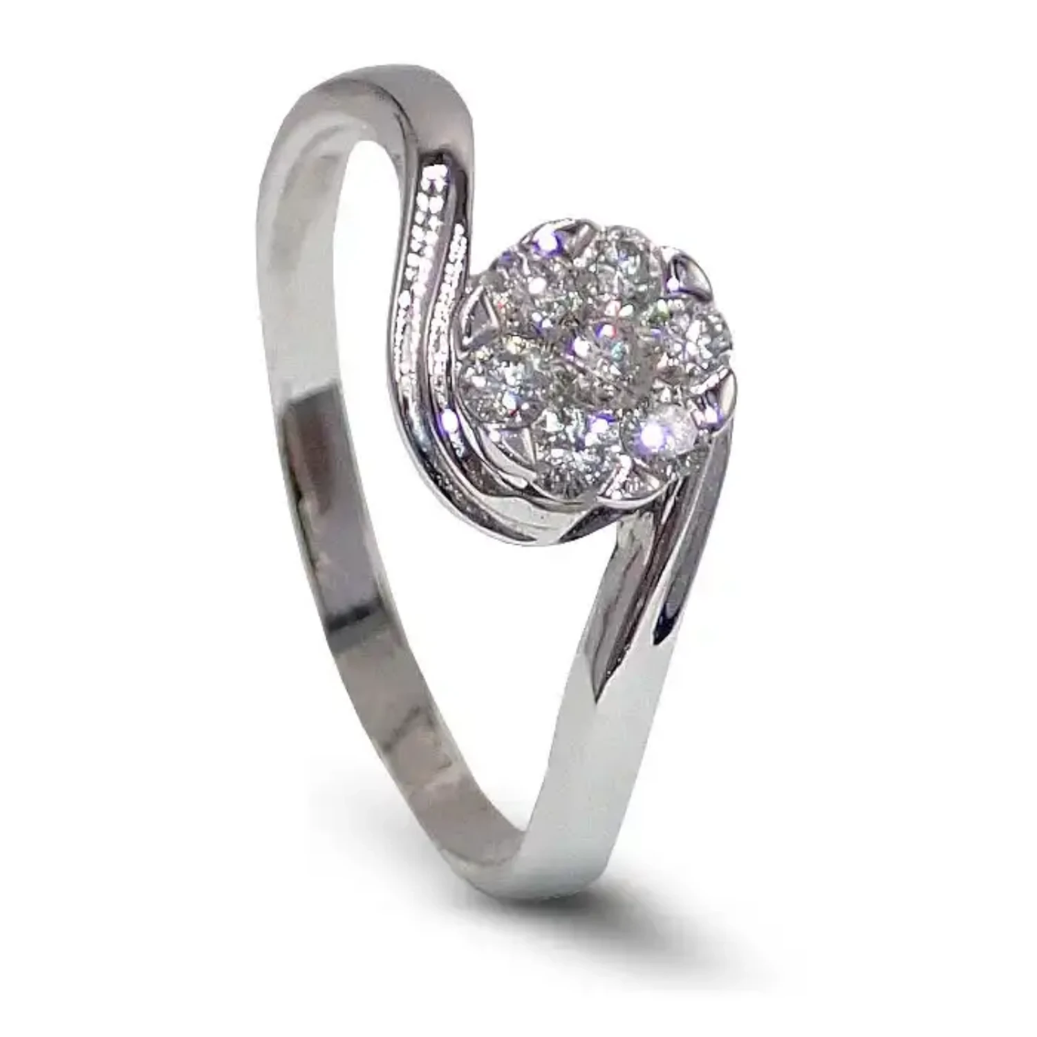 Diamantring i gull 18 kt med 0.25 ct W-Si - SL8523