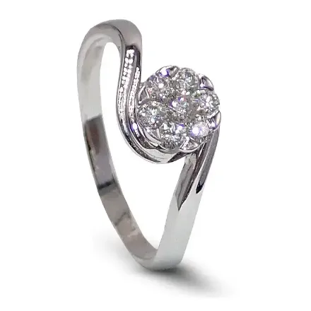 Diamantring i gull 18 kt med 0.25 ct W-Si - SL8523 Diamantring i gull 18 kt med 0.25 ct W-Si - SL8523