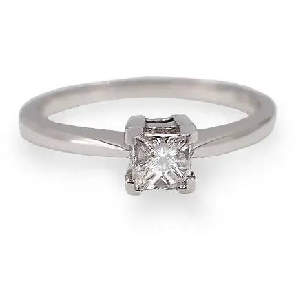 Diamantring i hvitt gull med 0,05 ct W-Si - 3062023 Diamantring i hvitt gull med 0,05 ct W-Si - 3062023