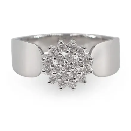 Diamantring i hvitt gull med 0,25 ct TW-P - SL8409 Diamantring i hvitt gull med 0,25 ct TW-P - SL8409