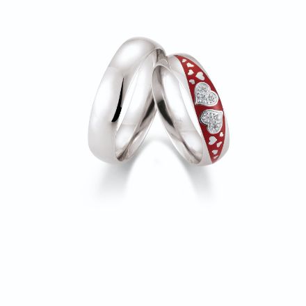 Gifteringer i hvitt gull 14 kt, 5.5 mm. JANOU - 4806553 Gifteringer i hvitt gull 14 kt, 5.5 mm. JANOU - 4806553