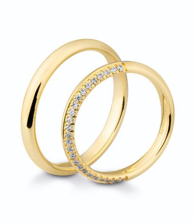 Gifteringer i gult gull 14 kt, 4 mm. TRUST - 4806621 Gifteringer i gult gull 14 kt, 4 mm. TRUST - 4806621