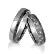 Gifteringer  med carbon, diam. 0.616 ct, 4.5 mm. Carbon stars - 4806523