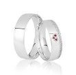Gifteringer fra Breuning hvitt gull 14kt, 6 mm. INFINI- 4806571