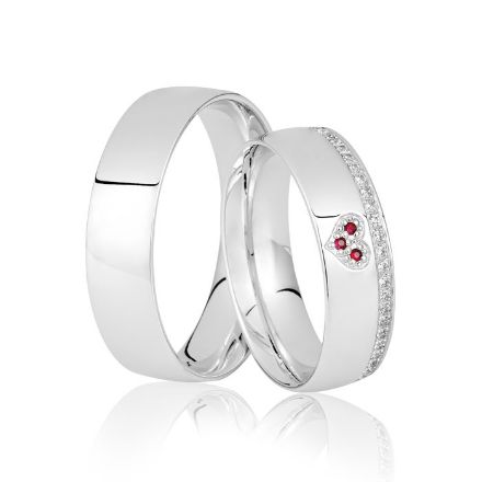 Gifteringer fra Breuning hvitt gull 14kt, 6 mm. INFINI- 4806571 Gifteringer fra Breuning hvitt gull 14kt, 6 mm. INFINI- 4806571