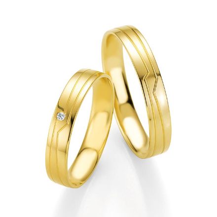 Gifteringer i gult gull 14 kt, 4 mm. BASIC SLIM - 4804207 Gifteringer i gult gull 14 kt, 4 mm. BASIC SLIM - 4804207