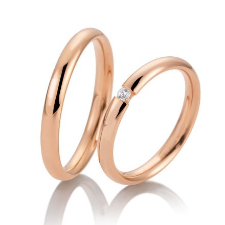 Gifteringer i rødt gull 14 kt, 3 mm. BASIC LIGHT - 4805735 Gifteringer i rødt gull 14 kt, 3 mm. BASIC LIGHT - 4805735