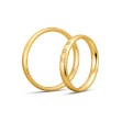 Gifteringer i gult gull 14 kt, 3 mm. WELCOME - 4804965