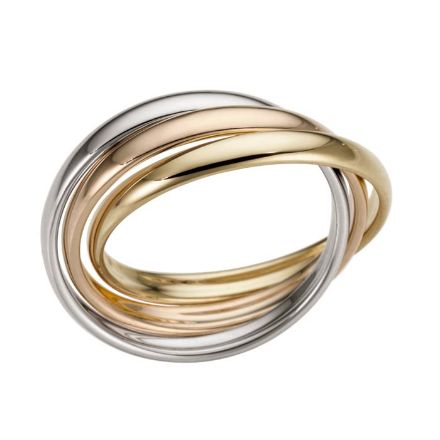 Tre gullringer i en, 3-farget - BUR501376 Tre gullringer i en, 3-farget - BUR501376