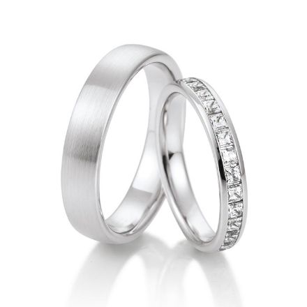 Gifteringer fra Breuning i hvitt gull 14 kt, 3.5 mm. LOUNGE - 4805177 Gifteringer fra Breuning i hvitt gull 14 kt, 3.5 mm. LOUNGE - 4805177