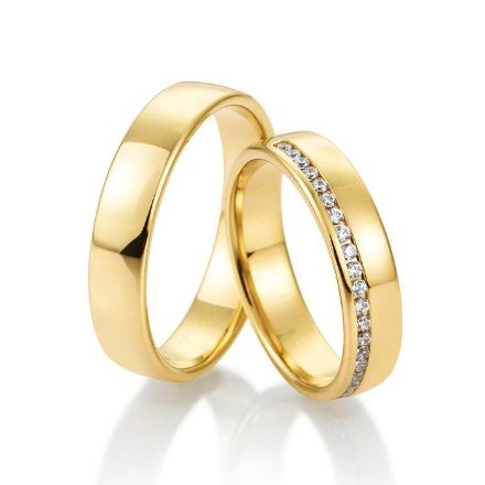 Gifteringer fra Breuning i gult gull 14 kt, 5 mm. LOUNGE - 4805181 Gifteringer fra Breuning i gult gull 14 kt, 5 mm. LOUNGE - 4805181