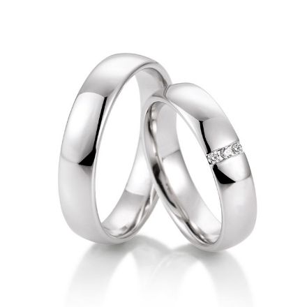 Gifteringer fra Breuning i hvitt gull 14 kt, 5 mm. LOUNGE - 4805185 Gifteringer fra Breuning i hvitt gull 14 kt, 5 mm. LOUNGE - 4805185