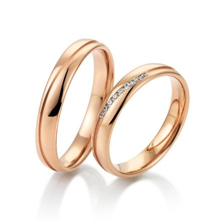 Gifteringer fra Breuning i rødt gull 14 kt, 4 mm. LOUNGE - 4805187 Gifteringer fra Breuning i rødt gull 14 kt, 4 mm. LOUNGE - 4805187