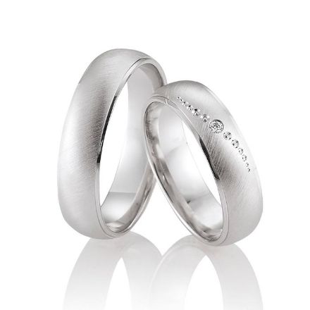 Gifteringer i hvitt gull 14 kt, 5.5 mm. LOOP - 4830029 Gifteringer i hvitt gull 14 kt, 5.5 mm. LOOP - 4830029