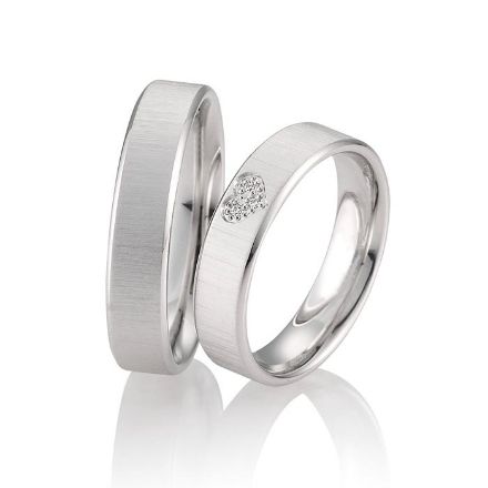 Gifteringer i hvitt gull 14 kt, 5 mm. LOOP - 4830023 Gifteringer i hvitt gull 14 kt, 5 mm. LOOP - 4830023