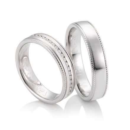 Gifteringer fra Breuning hvitt gull 14 kt, diam. 0.45 ct, 5 mm. Joy 2 - 4804533 Gifteringer fra Breuning hvitt gull 14 kt, diam. 0.45 ct, 5 mm. Joy 2 - 4804533