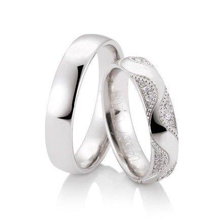 Gifteringer fra Breuning hvitt gull 14 kt, diam. 0.260 ct, 5 mm. Joy 2 - 4804537 Gifteringer fra Breuning hvitt gull 14 kt, diam. 0.260 ct, 5 mm. Joy 2 - 4804537