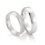 Gifteringer fra Breuning hvitt gull 14 kt, diam. 0.100 ct, 5 mm. Joy 2 - 4804535