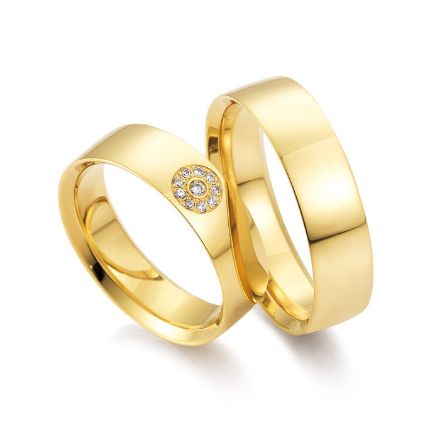 Gifteringer fra Breuning gult gull 14 kt, diam. 0.065 ct, 6 mm. Joy 2 - 4804529 Gifteringer fra Breuning gult gull 14 kt, diam. 0.065 ct, 6 mm. Joy 2 - 4804529