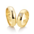 Gifteringer fra Breuning gult gull 14 kt, diam. 0.106 ct, 6 mm. Joy 2 - 4804523