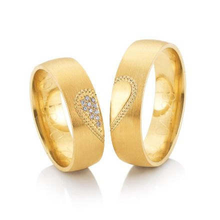 Gifteringer fra Breuning gult gull 14 kt, diam. 0.061 ct, 6 mm. Joy 2 - 4804527 Gifteringer fra Breuning gult gull 14 kt, diam. 0.061 ct, 6 mm. Joy 2 - 4804527