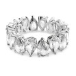 Swarovski ring Vittore Drop cut, hvitt - 5563966