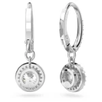 Swarovski øredobber Constella drop Round cut, Pavé, hvitt - 5636270