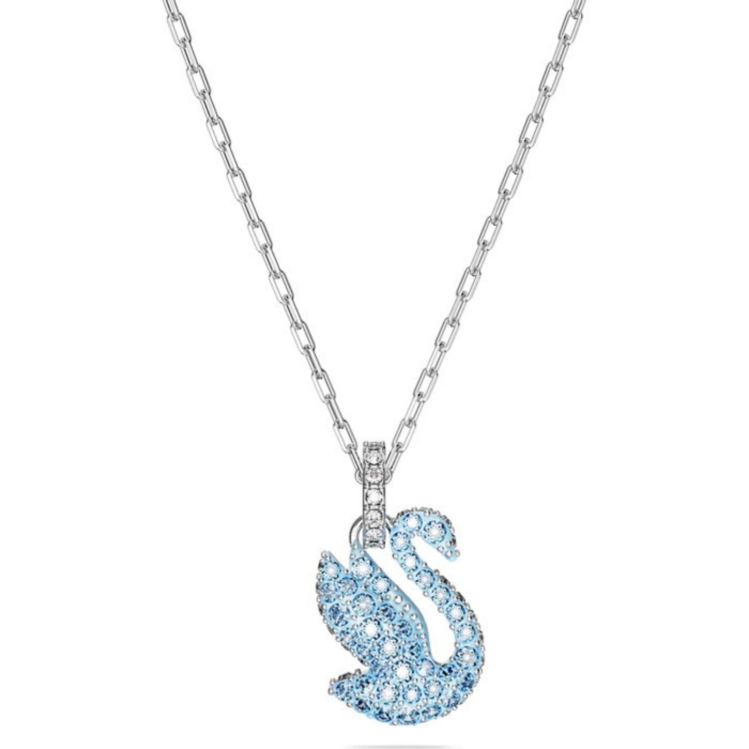 Swarovski øredobber Iconic Swan, Swan, Small, hvitt - 5680422