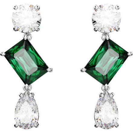 Swarovski øredobber Mesmera drop, Mixed cuts, hvitt - 5665878 Swarovski øredobber Mesmera drop, Mixed cuts, hvitt - 5665878