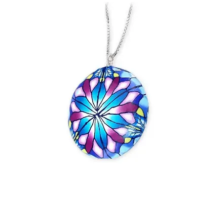 Smykke Erygium, 33x33 mm, håndlaget - 240826 Smykke Erygium, 33x33 mm, håndlaget - 240826