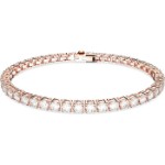 Swarovski armbånd Matrix Tennis, Rund kutt, rose - 5657661