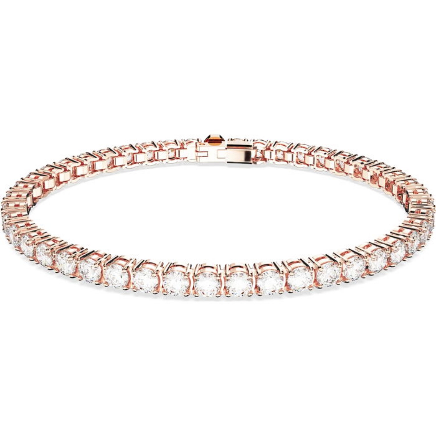 Swarovski armbånd Matrix Tennis, Rund kutt, rose - 5657661