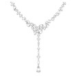 Swarovski collier Mesmera Y, blandede kutt, hvit - 5661520