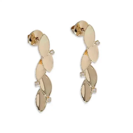 Diamantøredobber i gull med 0,06 ct W-Si - 30710112 Diamantøredobber i gull med 0,06 ct W-Si - 30710112