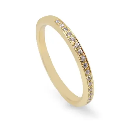 Diamantring i 14kt gult gull med 0,10 ct W-Si - 50994081250 Diamantring i 14kt gult gull med 0,10 ct W-Si - 50994081250