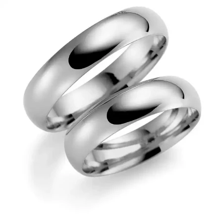 Gifteringer i hvitt gull 14 kt, 4 mm. ESPELAND - SE104HV40 Gifteringer i hvitt gull 14 kt, 4 mm. ESPELAND - SE104HV40