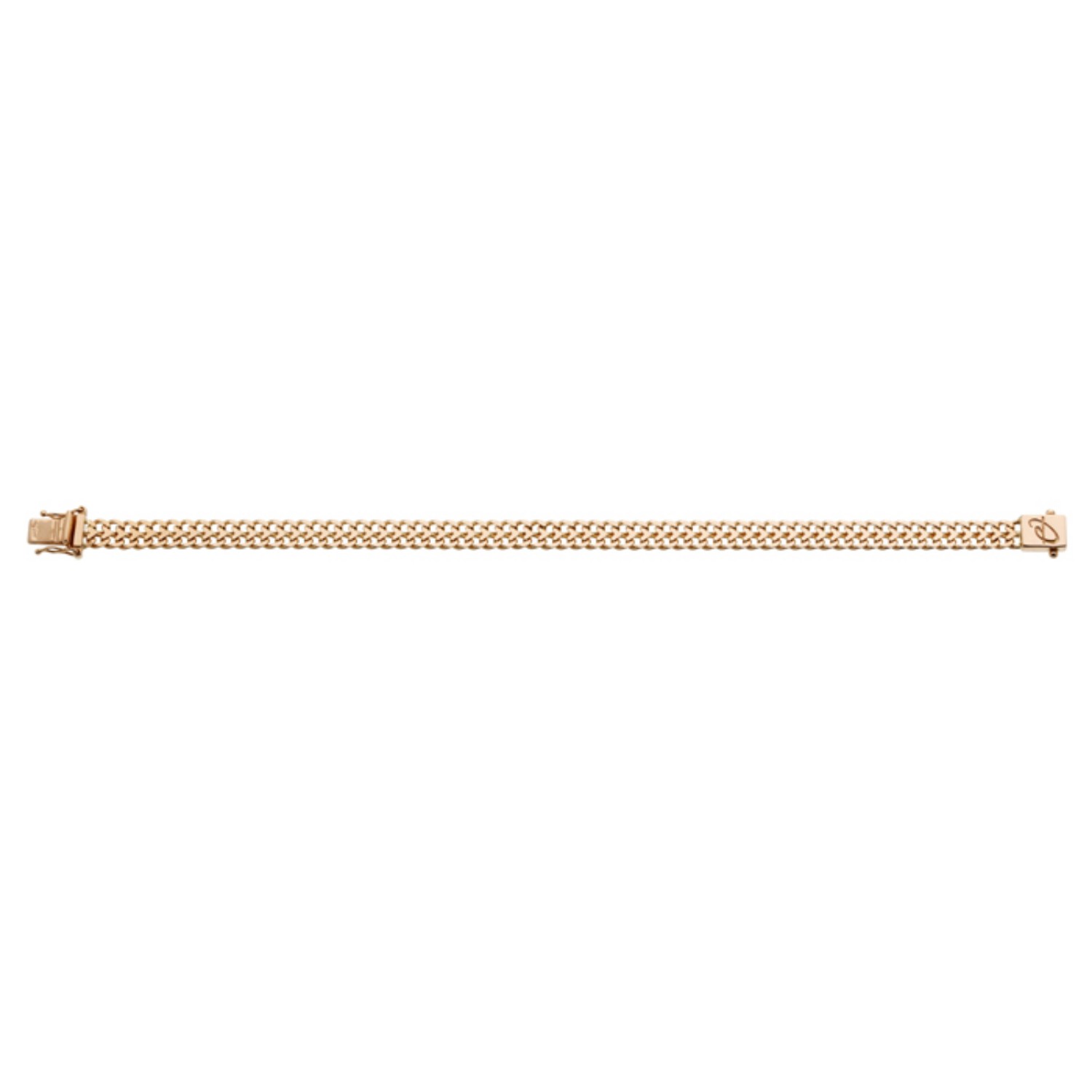 Armbånd gull, 18 karat, 6,4 mm /20 cm - 01-ARR100-20