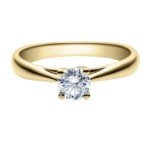 Diamantring forlovelsesring  0,50 ct i 14kt gull. Alida - 180020500