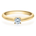 Diamantring forlovelsesring  0,25 ct i 14kt gull. Elissa - 18004025