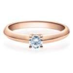 Diamantring forlovelsesring  0,25 ct i 14kt gull. Elissa - 18004025