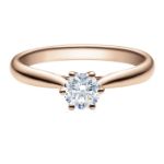 Diamantring forlovelsesring 0,50 ct i 14kt gull. Leticia - 18007050