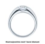 Diamantring forlovelsesring  0,20 ct i 14kt gull. Evnomia - 18005020