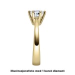 Diamantring forlovelsesring 0,30 ct  i 14kt gull. Diona - 18001030