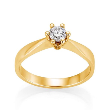 Diamantring med Lab Grown diamant i 0.42 ct. og River (D)-VS1 - LG042gg Diamantring med Lab Grown diamant i 0.42 ct. og River (D)-VS1 - LG042gg