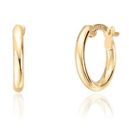 Øreringer i gult gull 14 kt, 2 mm/14mm - 46084 Øreringer i gult gull 14 kt, 2 mm/14mm - 46084