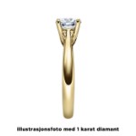 Diamantring forlovelsesring 0,25 ct i 14kt gull. Alida - 18002025